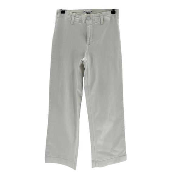 Paige 'Nellie' White Cotton Culotte Denim Jean Size 26 - Picture 2 of 4